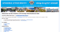 Desktop Screenshot of andhrauniversity.info